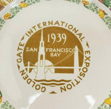 Load image into Gallery viewer, Vintage San Francisco Worlds Fair 1939 plate
