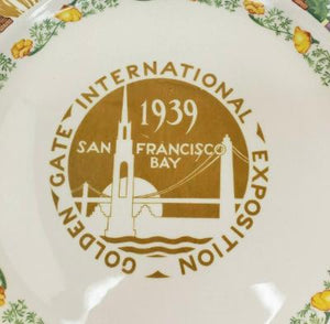 Vintage San Francisco Worlds Fair 1939 plate