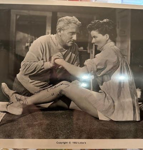 Autograph photograph of Spencer Tracy