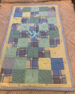 Quilt: Yellow, green and blue Childrens